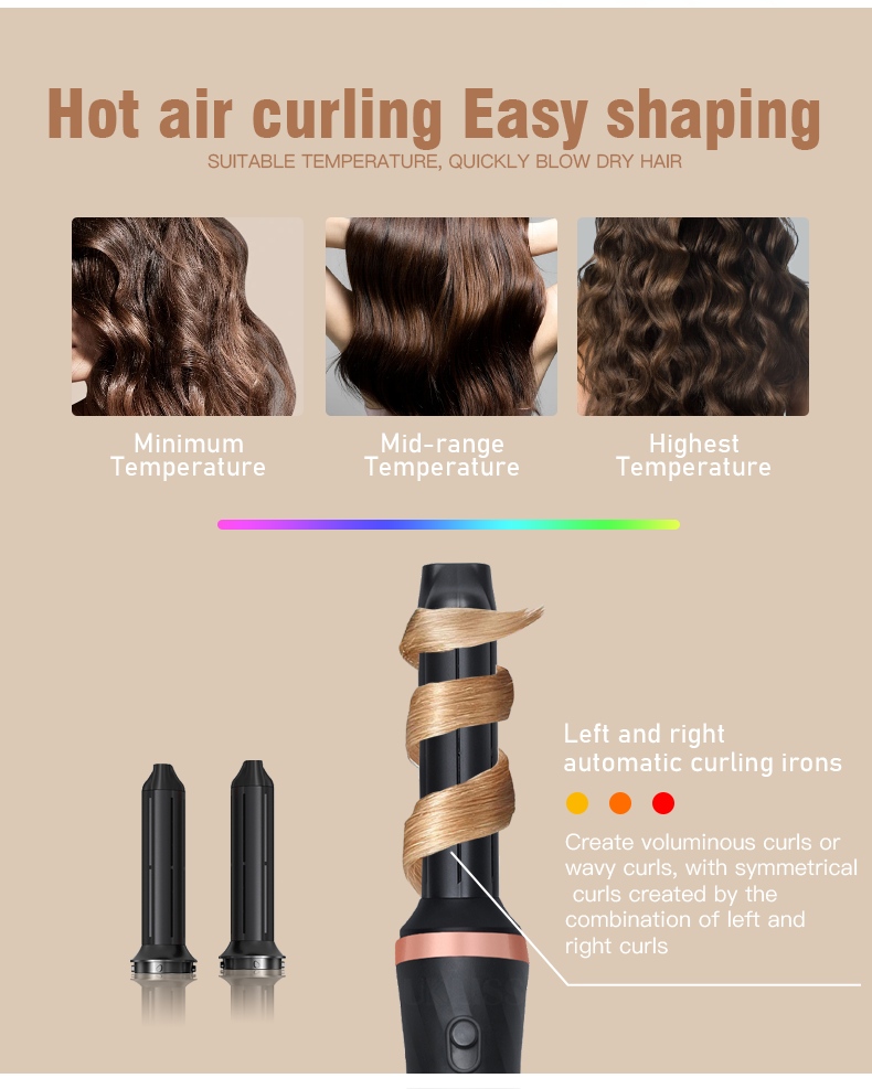 low-speed hot air brushes